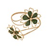 Flower Alloy Enamel Cuff Bangles FS-WGF2912-01-2