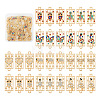 40Pcs 10 Styles Alloy Rhinestone Connector Charms FIND-TA0002-01-1