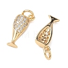 SHEGRACE Brass Clear Cubic Zirconia Pendants XGRQ3K203-525G-2