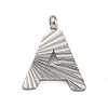 Letter A~Z 304 Stainless Steel Charms STAS-G345-01P-2