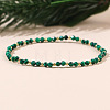 Natural Malachite Beads Stretch Bracelets for Women Men AK7543-1-1