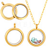 2Pcs 304 Stainless Steel Locket Pendants STAS-BBC0010-33-1