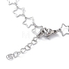 304 Stainless Steel Star Link Chain Anklets for Men Women X-STAS-B039-14P-3