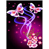 DIY Butterfly Theme Diamond Painting Kits DIAM-PW0004-035A-1