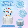 200Pcs Round PET Watercolor Oil Palette AJEW-WA0004-63-4
