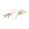 Brass Dangle Earrings for Women EJEW-E269-01LG-2