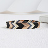 Zinc Alloy Arrow Pattern Multi-Color Cuff Bangles for Women FS-WG877A9-04-1