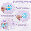 60Pcs 12 Styles Computerized Embroidery Polyester Iron on/Sew on Patches DIY-ME0003-09-3