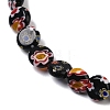 Handmade Millefiori Lampwork Beads Strands LAMP-G166-17A-01-3