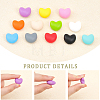 48Pcs 12 Colors Food Grade Eco-Friendly Silicone Beads SIL-CA0001-43-5