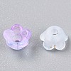 Frosted Transparent Acrylic Beads OACR-N137-72K-3