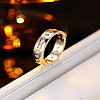 Brass Pave Clear Cubic Zirconia Finger Rings for Women WG988A2-01-1