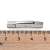 Non-Tarnish 316 Stainless Steel Bayonet Clasps STAS-K282-07D-P-3