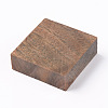 Square Wooden Pieces for Wood Jewelry Ring Making WOOD-WH0101-29E-2