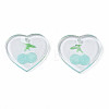 Transparent Resin Pendants RESI-N030-002C-2