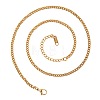 2.2mm 304 Stainless Steel Twisted Chain Necklaces UT6416-2-2