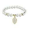 Natural Quartz Crystal Stretch Bracelets BJEW-JB10135-03-1