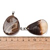Natural Banded Agate Pendants GG-K002-05C-2