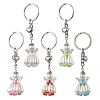 Acrylic Imitation Pearl Keychain KEYC-MZ00030-2