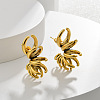 Brass Nuggets Stud Earrings EJEW-Q391-06AG-1