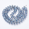 Electroplat Glass Beads Strands EGLA-Q092-8mm-D05-2