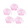 Baking Paint Transparent Glass Beads DGLA-N018-01I-1