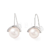 Natural Pearl Dangle Earrings for Women EJEW-C082-13A-P-1