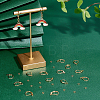 20Pcs 2 Style Brass Leverback Earring Findings with Loop DIY-BBC0001-02G-5