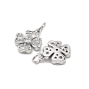 SHEGRACE Brass Micro Pave Clear Cubic Zirconia Pendants XGRQ2C060-407P-2