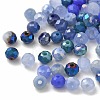 Electroplate Glass Beads GLAA-D020-01G-3