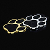 SUPERFINDINGS 2 Sets 2 Colors Self Adhesive Alloy Cat Stickers STIC-FH0001-14-5