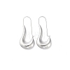 304 Stainless Steel Hoop Earrings EJEW-M249-04P-1