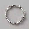 Stainless Steel Olive Branch Wrap Finger Ring for Women RJEW-WH0015-07-1