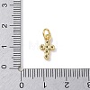 Brass Micro Pave Cubic Zirconia Charms KK-L268-015G-B01-3