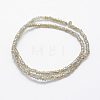 Electroplate Glass Beads Strands X-EGLA-J144-HR-C04-2