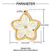 304 Stainless Steel with Resin Pendants RE-OY001-05G-2