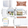 Square PVC Loose Leaf Binder Postcard Phote Album with 50 Pockets Transparent Sleeve Protectors Sets DIY-CP0008-01-3