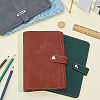 2Pcs 2 Colors Rectangle Imitation Leather Loose-leaf Notebook Book Covers AJEW-CL0006-29-3