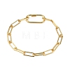 Brass Paperclip Chain Bracelets BJEW-JB05311-1