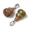 Natural Unakite Pendants G-B127-03P-04-3