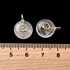 Natural Quartz Crystal Round Pendants G-H318-01G-A-06-3