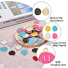 SUPERFINDINGS 60Pcs 6 Colors Alloy Enamel Pendants ENAM-FH0001-71-6