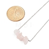 12Pcs 12 Styles Natural Mixed Stone Chip Pendant Necklace Sets NJEW-JN05097-4