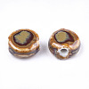 Handmade Porcelain Beads X-PORC-S498-39E-2