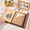 Rectangle Imitation Leather with Alloy Scrapbook DIY Binder Photo Album AJEW-WH20006-475A-3