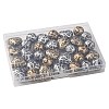 32Pcs 4 Styles Printed Acrylic Beads PACR-FS0001-12-7