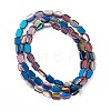 Electroplate Glass Beads Strands EGLA-L042-HP03-2