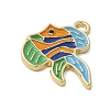 Ocean Theme Alloy Enamel Pendants ENAM-A009-02G-07-2