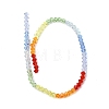 Transparent Gradient Color Glass Beads Strands GLAA-F131-01A-01-3