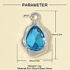 Zinc Alloy with Glass Charms GL-OY001-05P-02-2